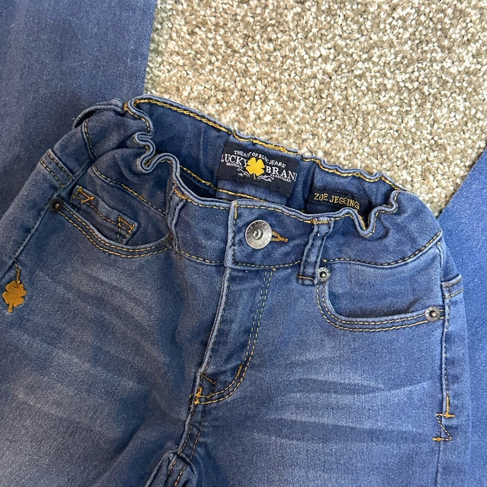 Lucky Brand Zoe Jeggings / Skinny Jeans - Girls Size 7 - Picture 2 of 8